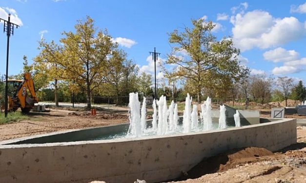 В Парке Победы реализован еще один этап реконструкции: Запущены в тестовом режиме фонтаны
