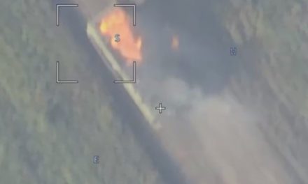 Уничтожение барражирующим боеприпасом Ланцет БТР XA-180 ВСУ на Запорожском направлении 