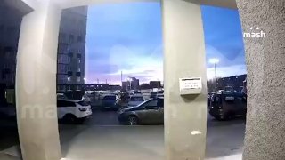 Инцидент с поездом в Рязани: видео с домофона
