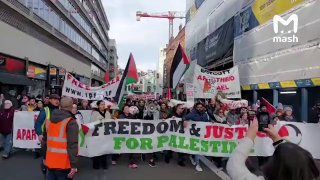 Массовые митинги в поддержку Палестины в Лондоне