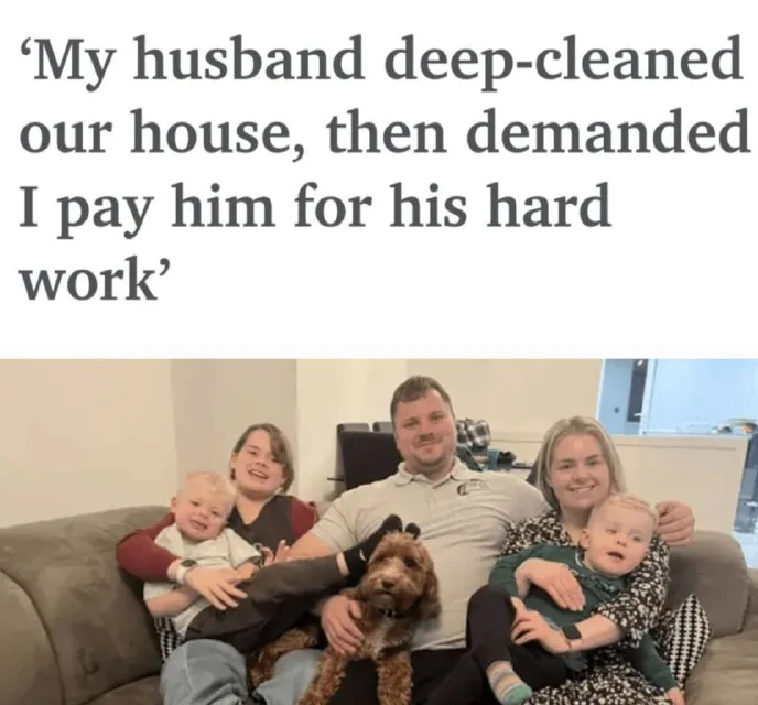 Муж требует оплату за уборку квартиры