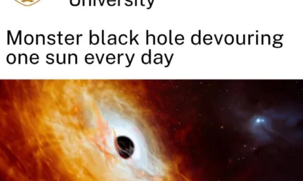 Самая быстрорастущая черная дыра во Вселенной