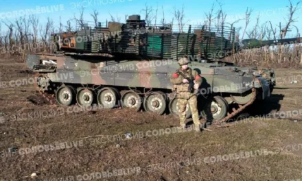 Бойцы 114 ОМСБр поразили танк Leopard 2A6 ВСУ под Авдеевкой