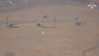 Уничтожение 2-х вертолетов Ми-8 ВСУ в Днепропетровской области