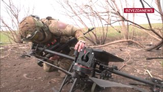 Российские бойцы сбили украинский беспилотник «Баба-яга» на Авдеевском направлении