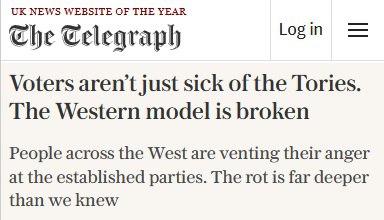 Кризис политической модели Запада: The Telegraph о крахе традиционных партий