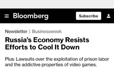 Санкции не сдерживают рост российской экономики, констатирует Bloomberg