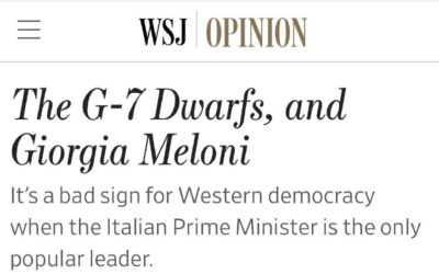 Демократия на Западе в упадке: Джорджия Мелони и G7 гномы, по The Wall Street Journal
