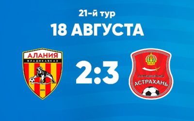 «Алания-2» и «Астрахань» сыграли вничью, не повлияв на турнирную таблицу LEON-Второй лиги Б