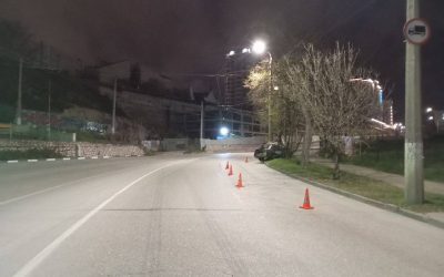 Авария на улице Пожарова: водитель ВАЗа врезался в столб, пострадала девушка