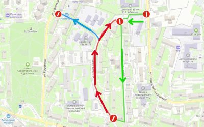 Одностороннее движение на улицах Гавена и Героев Подводников с 2 декабря