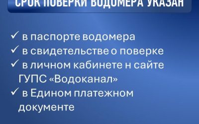 Срок поверки водомера истекает: что делать?