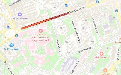 Перекрытие проезда по Адмирала Октябрьского в Севастополе из-за ремонта подпорной стены
