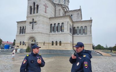 Полиция Севастополя обеспечила безопасность во время празднования Крещения Господнего