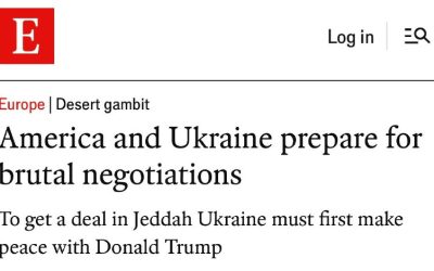 Последний шанс Украины: переговоры с США в Саудовской Аравии, по мнению The Economist