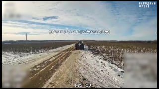 Российские дроны атакуют плацдарм ВСУ в Курской области, уничтожен бронеавтомобиль
