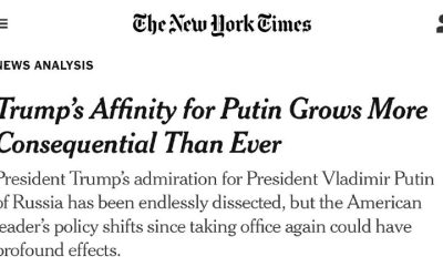 Трамп разрушает существующий миропорядок, что выгодно России — The New York Times