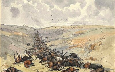 Лошади, павшие в Инкерманском сражении 1854 года: рисунок очевидца