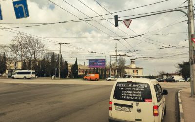 Пробки в Севастополе: Дептранс установил LED-экран для водителей