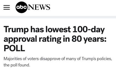 Рейтинг одобрения Трампа упал до минимума за 80 лет — NBC News