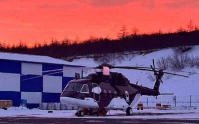 «Ростех представляет «Косатки» Ми-38 и Ми-8-МТВ-1 в небе Магадана»
