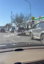 Севастопольцы жалуются на пробки на «Турбо кольце» на Меньшикова