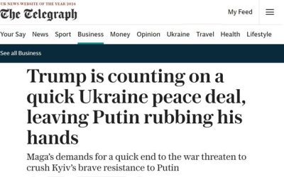 США будут требовать от Украины мира на условиях России, — The Telegraph