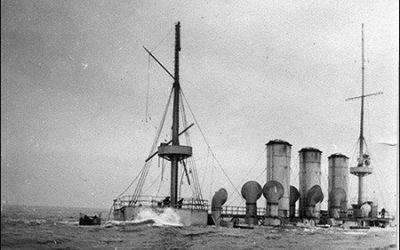 Турецкий крейсер «Меджидие» погиб при набеге на Одессу в 1915 году