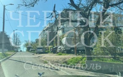 Ветка угрожает безопасности у детского сада на Костромской, 4
