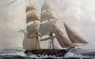 205 лет назад спущен на воду легендарный бриг «Меркурий» Черноморского флота