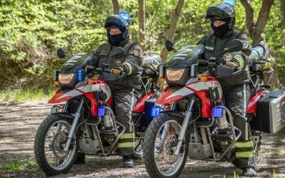 «Байкеры МЧС» спешат на помощь: мотопатруль чрезвычайного ведомства в пожароопасный сезон