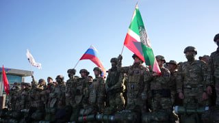 Чеченские добровольцы отправились в зону СВО из аэропорта Грозного
