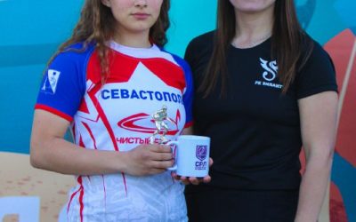 Калерия Пиронко — лучший игрок Всероссийских студенческих соревнований по пляжному регби в Казани