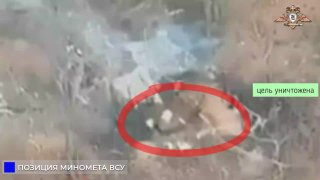 Кубанские артиллеристы уничтожили миномет ВСУ высокоточным огнем