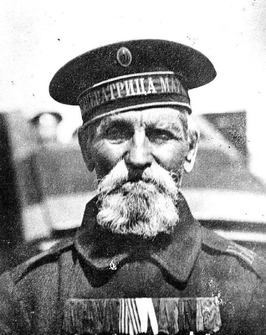 Николай II посетил линкор «Императрица Мария» и встретился с ветераном Синопского боя