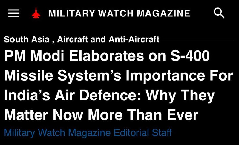 Российские С-400 обеспечили Индии «беспрецедентную мощь» — Military Watch Magazine