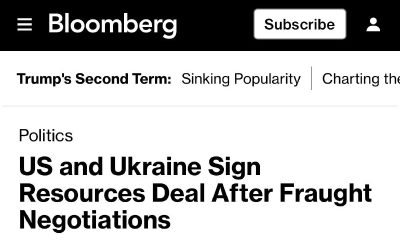 США и Украина подписали соглашение о доступе к природным ресурсам Украины — Bloomberg