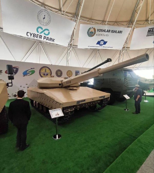 Узбекистан показал футуристичную модернизацию советского танка Т-64 на MSITF-2025