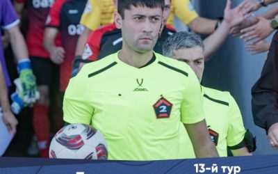 Ислам Газиев назначен судьей матча «Севастополь» – «Динамо-2» (Махачкала) в LEON – Второй лиге Б