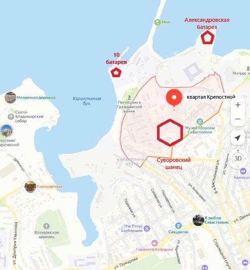Крепостной квартал Севастополя: где располагался суворовский шанец?