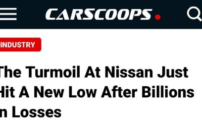 Nissan терпит рекордные убытки в $4,5 млрд на фоне сокращения 20 тыс. рабочих мест