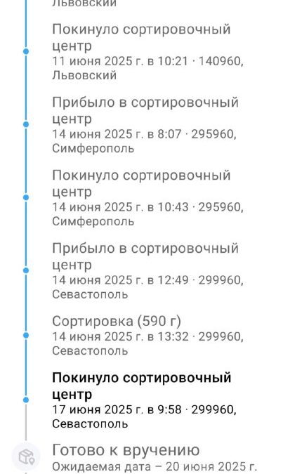 Почта России в Крыму: отправление из Москвы в Севастополь задерживается более 3 недель