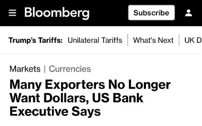 Поставщики отказываются от долларов: Bloomberg о новых тенденциях в мировой торговле