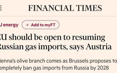Раскол в ЕС по теме импорта российского газа — Financial Times