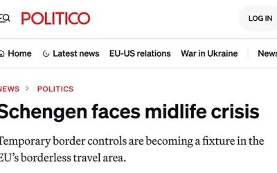 Шенгенская зона «тает на глазах» — Politico