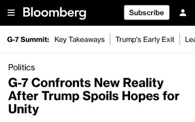 Трамп разрушил надежды на единство G7 — Bloomberg