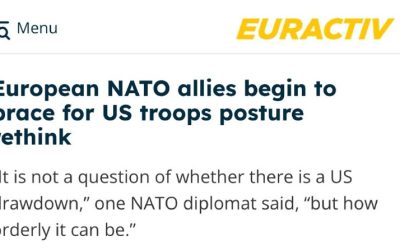 Европа готовится к выводу американских войск из Европы, сообщает Euractiv