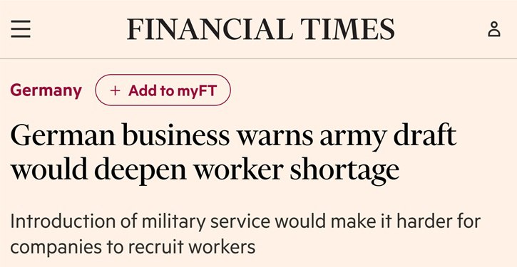 Германия перед тяжёлым выбором: экономический рост или оборона — Financial Times