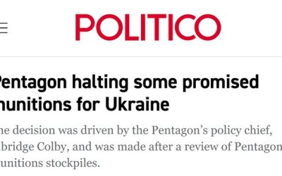 Пентагон сокращает военную помощь Украине из-за нехватки боеприпасов — Politico
