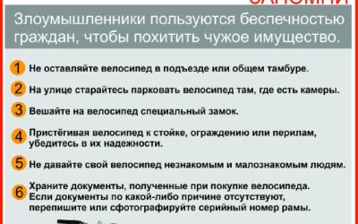 Полиция Севастополя предупреждает о мерах по предотвращению краж велосипедов и самокатов